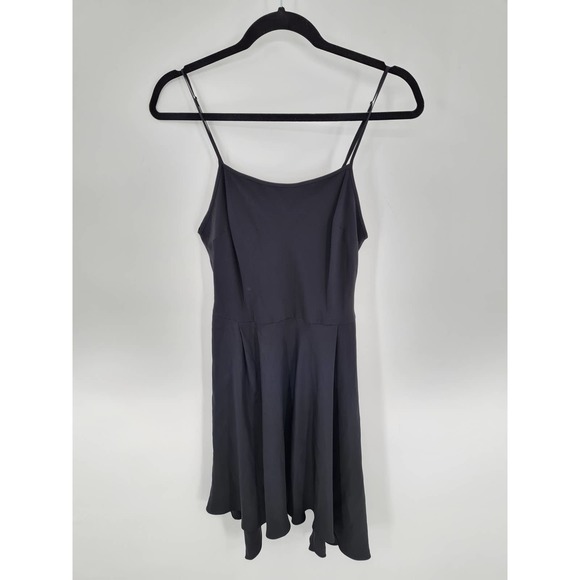 3.1 Phillip Lim Dress Black Fit And Flare Spaghetti Strap Silk Womens 6 - Picture 1 of 4